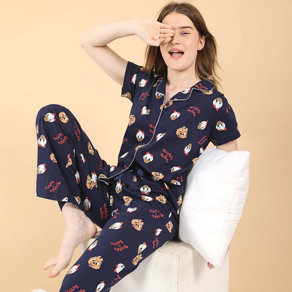 Ducky Collared Night Suit