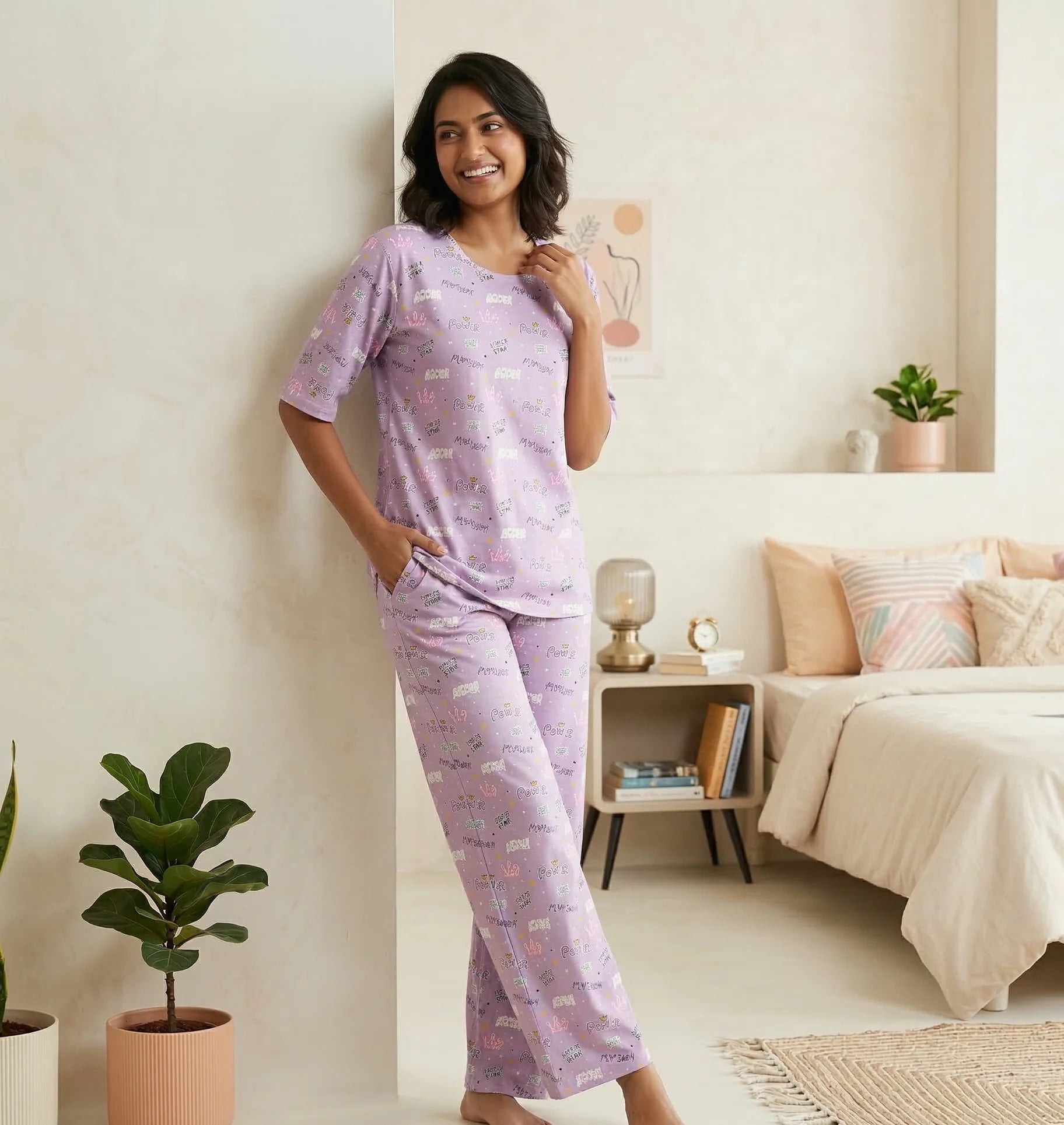 Power Girl Co-ordset NightSuit