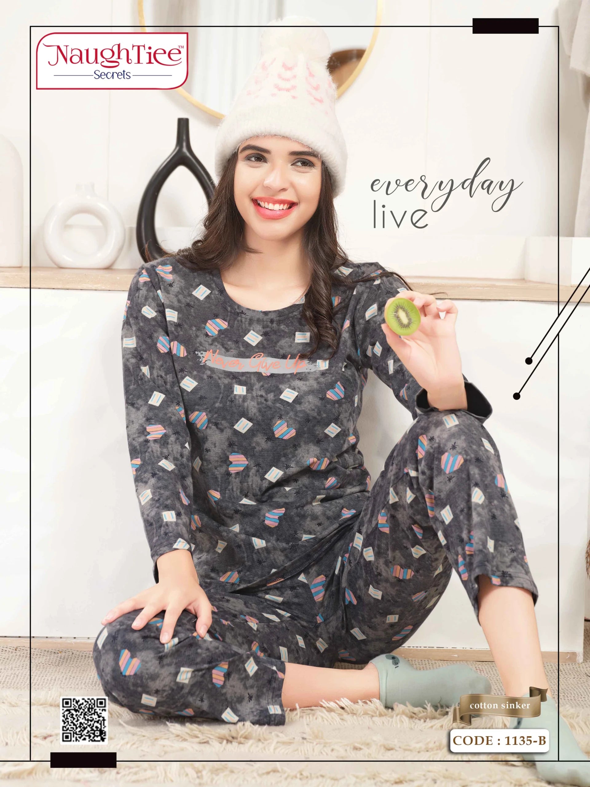 Never Give Up Winter Night Suit