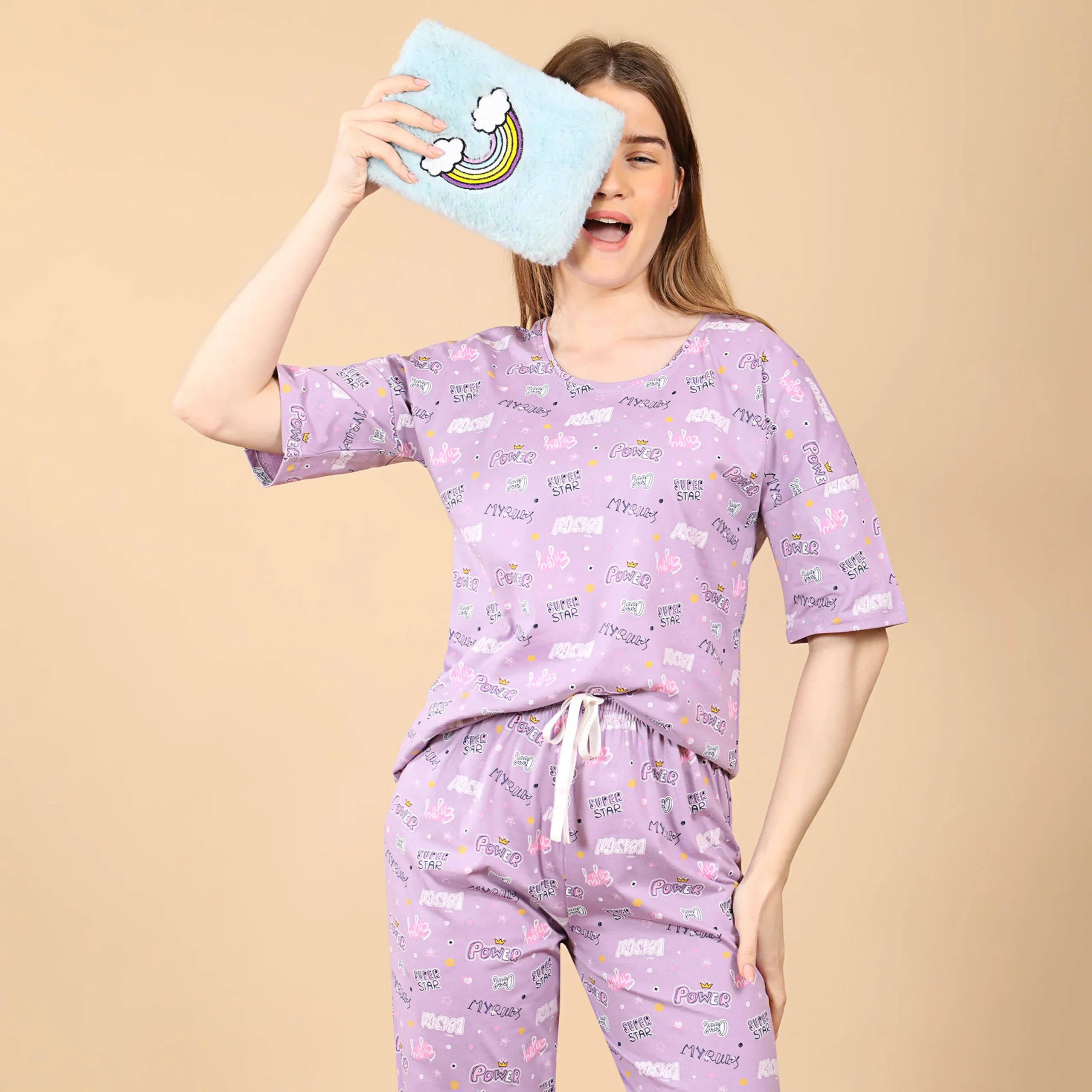 Power Girl Co-ordset NightSuit