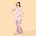 Be Cool Co-ord Set Night Suit for Women – Knit Cotton Comfort Nightwear