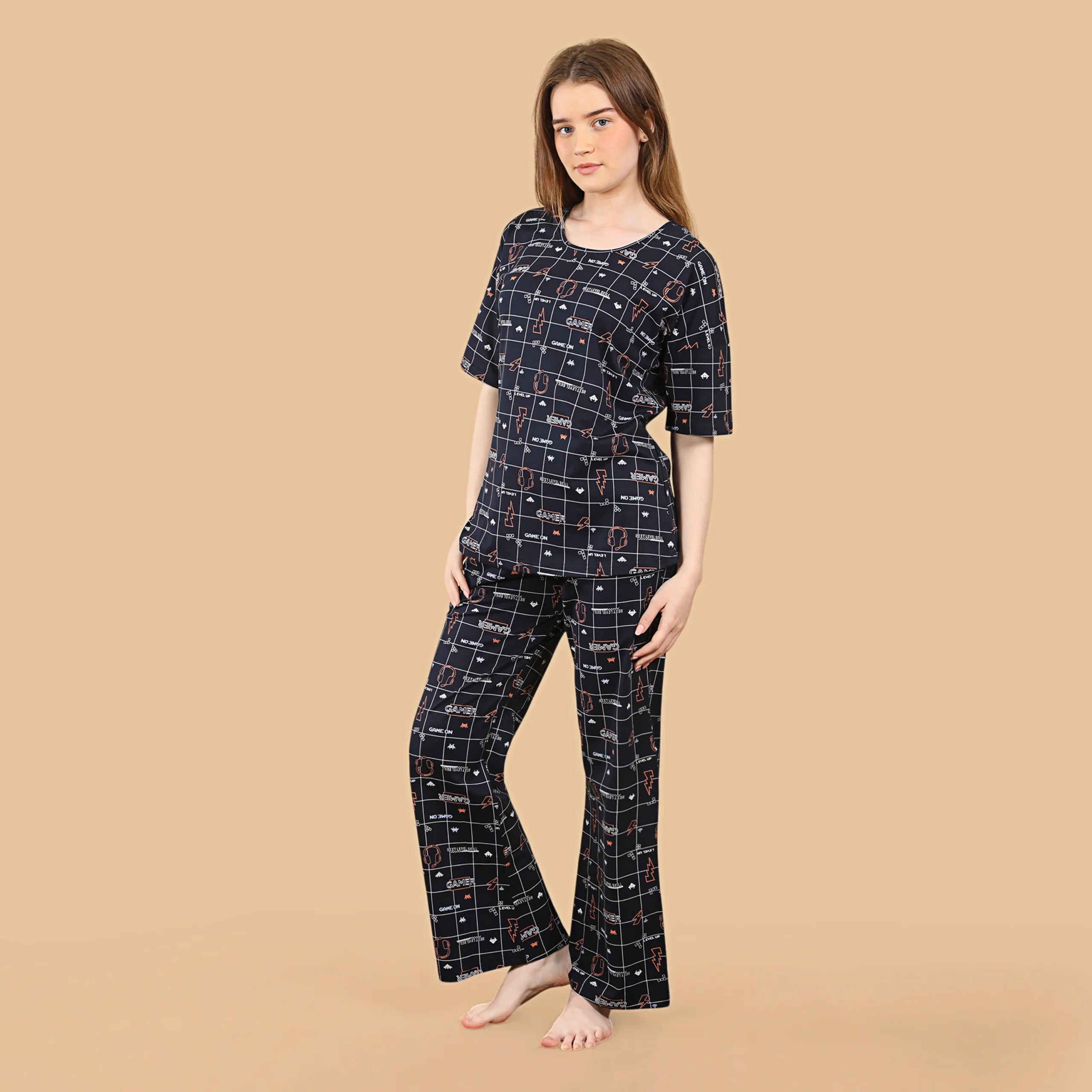 Checkered Co-ordset NightSuit