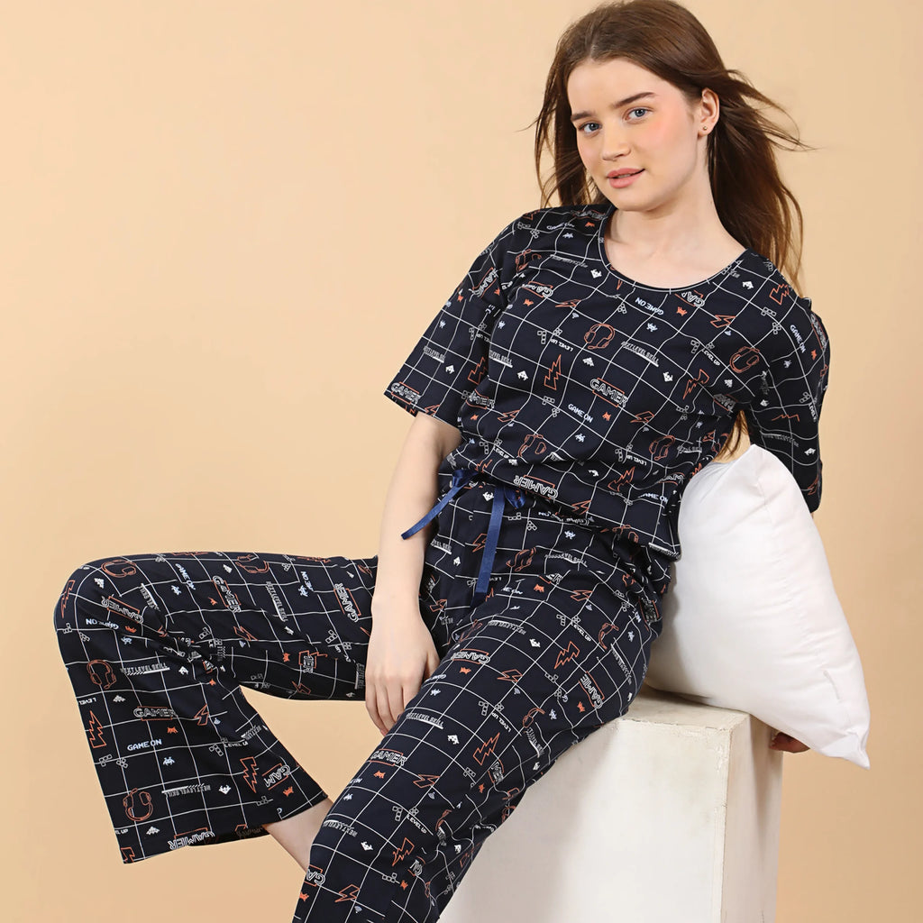 Checkered Co-ordset NightSuit