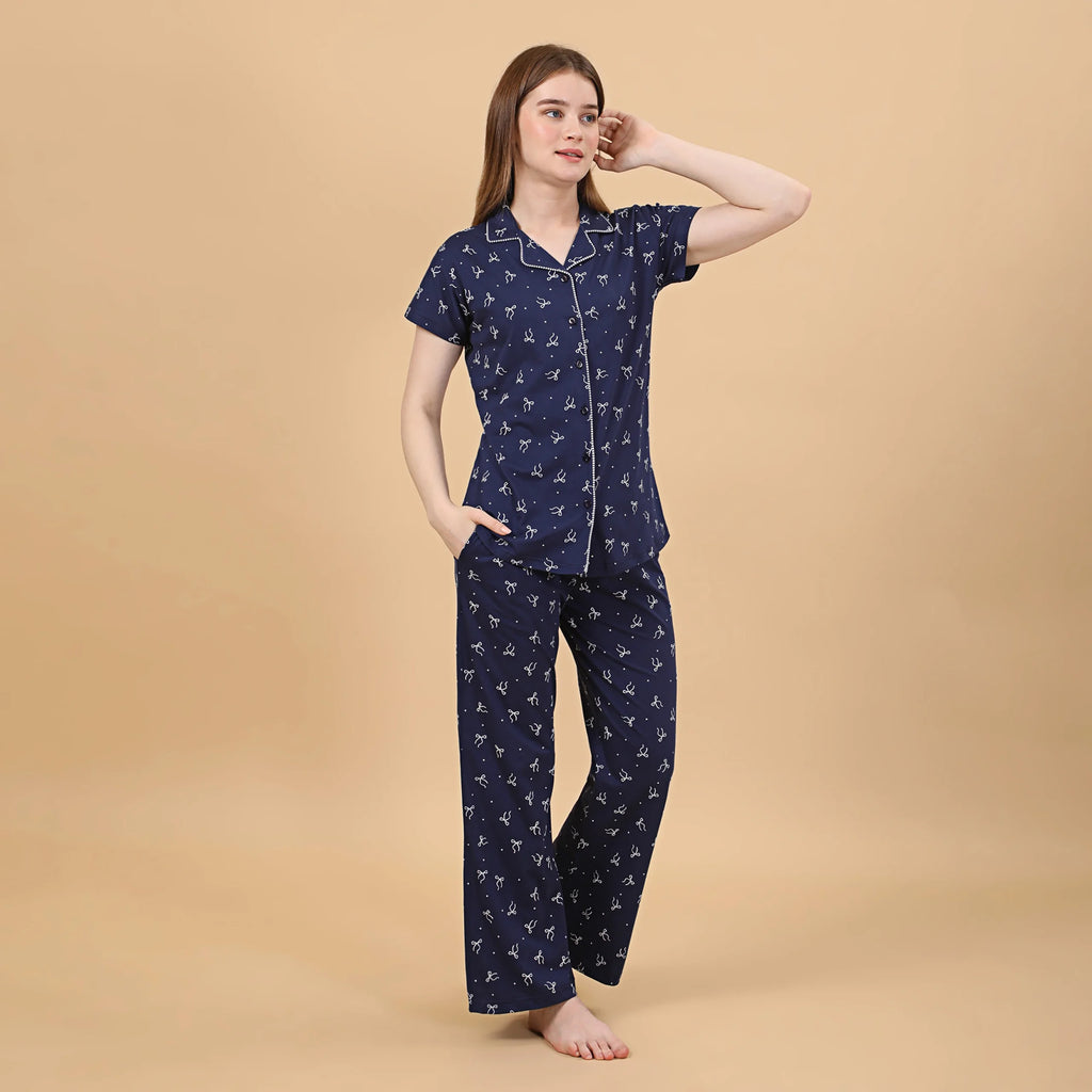 Bow Collared Nightsuit