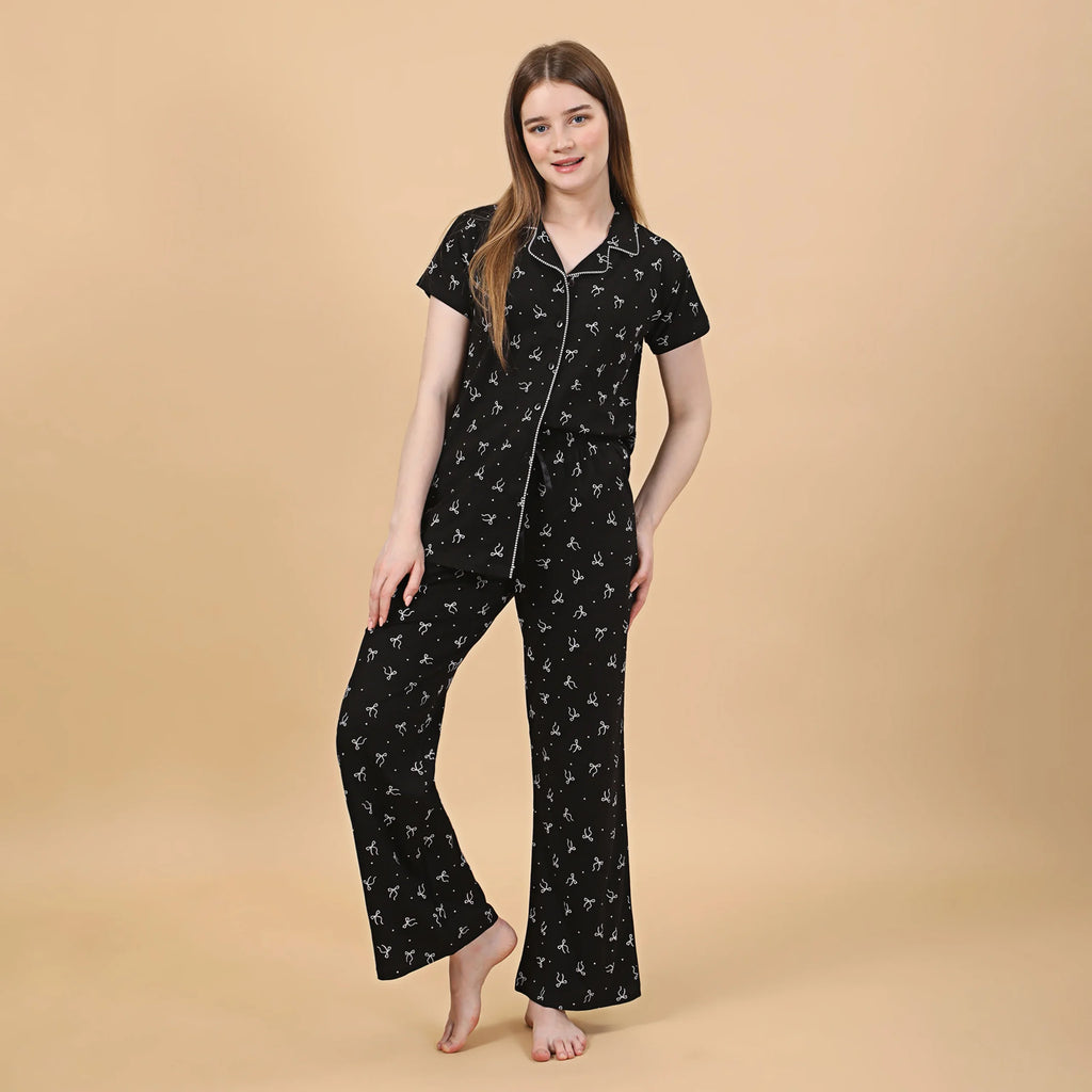 Bow Collared Nightsuit