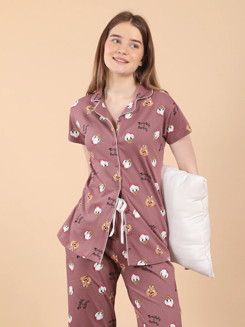 Ducky Collared Night Suit