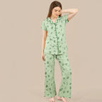 Letter Collared Night Suit