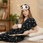 Leafy Collared Night Suit