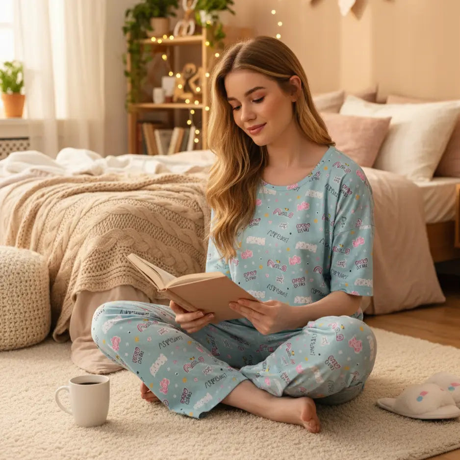 Power Girl Co-ordset NightSuit