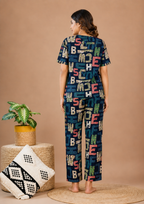 Lettered Co-ordset Nightsuit