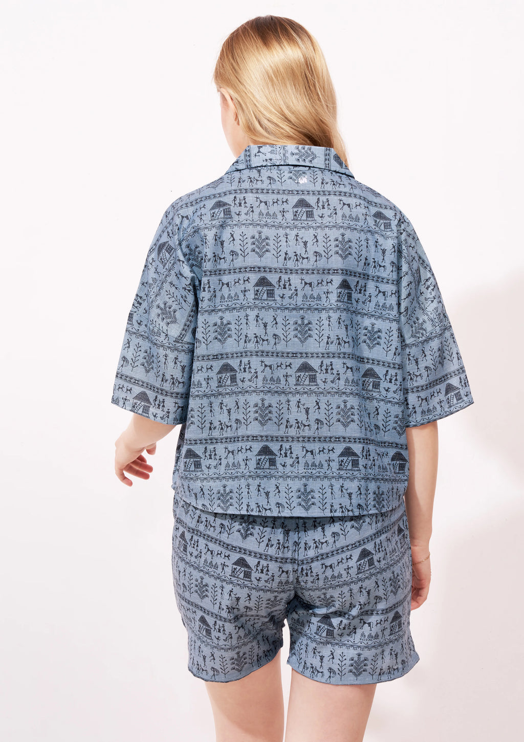 Boho Linen Shorts Co-ordset