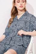 Boho Linen Shorts Co-ordset