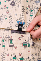 Warli Linen Shorts Co-ordset