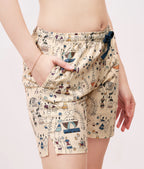 Warli Linen Shorts Co-ordset