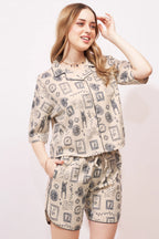 Timeless Linen Shorts Co-ordset