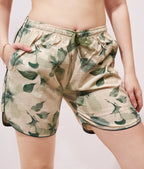Leafy Linen Shorts Co-ordeset